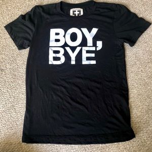 Nasty Gal BOY BYE Distressed T-shirt